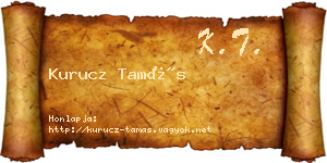 Kurucz Tamás névjegykártya